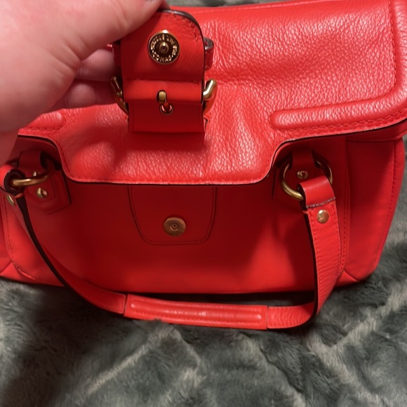 Genuine Leather Coral Coach Bag - Picture 7 of 8